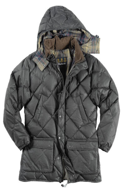 Barbour duck on sale down coat